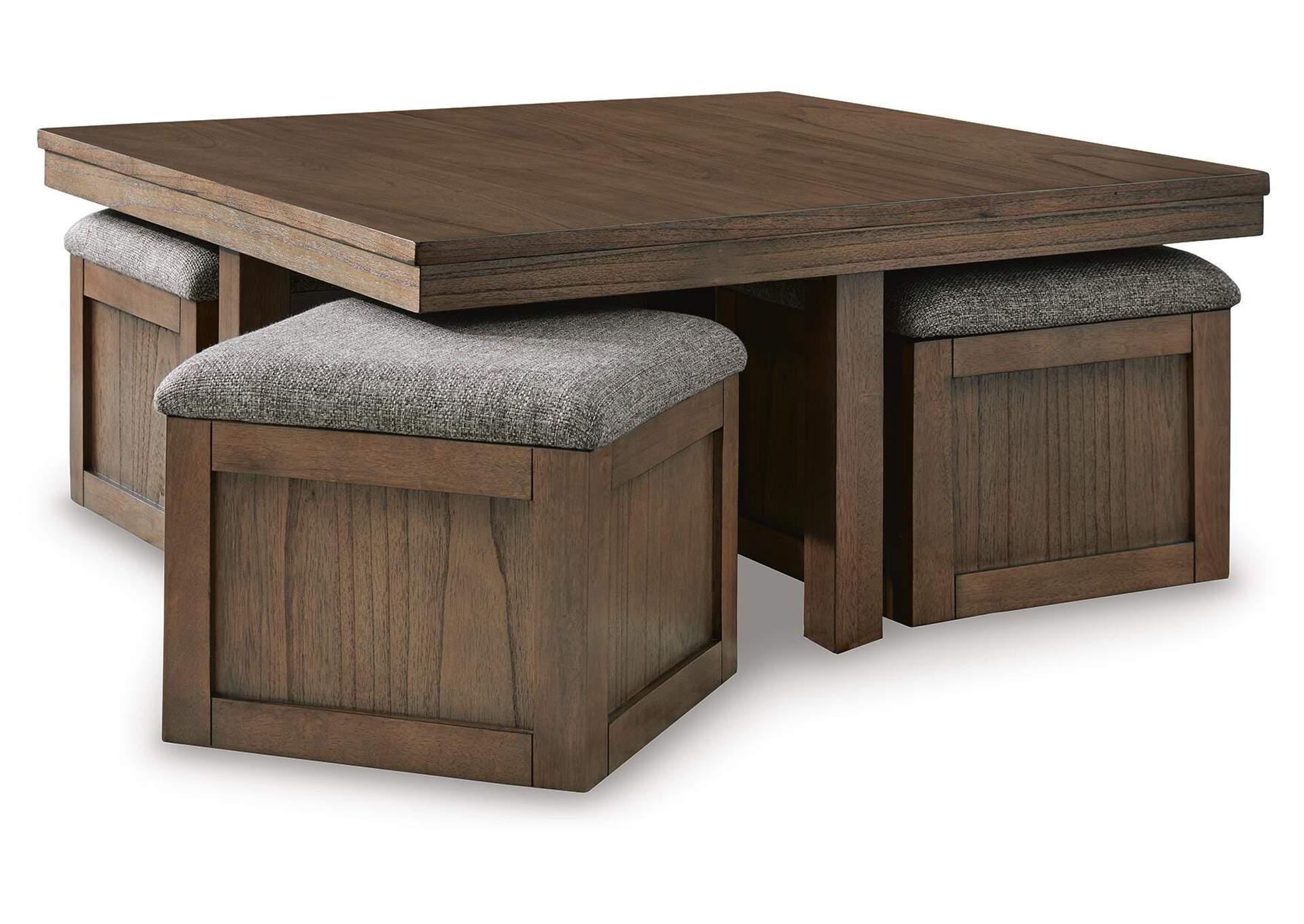 Boardernest Coffee Table with 1 End Table angled view
