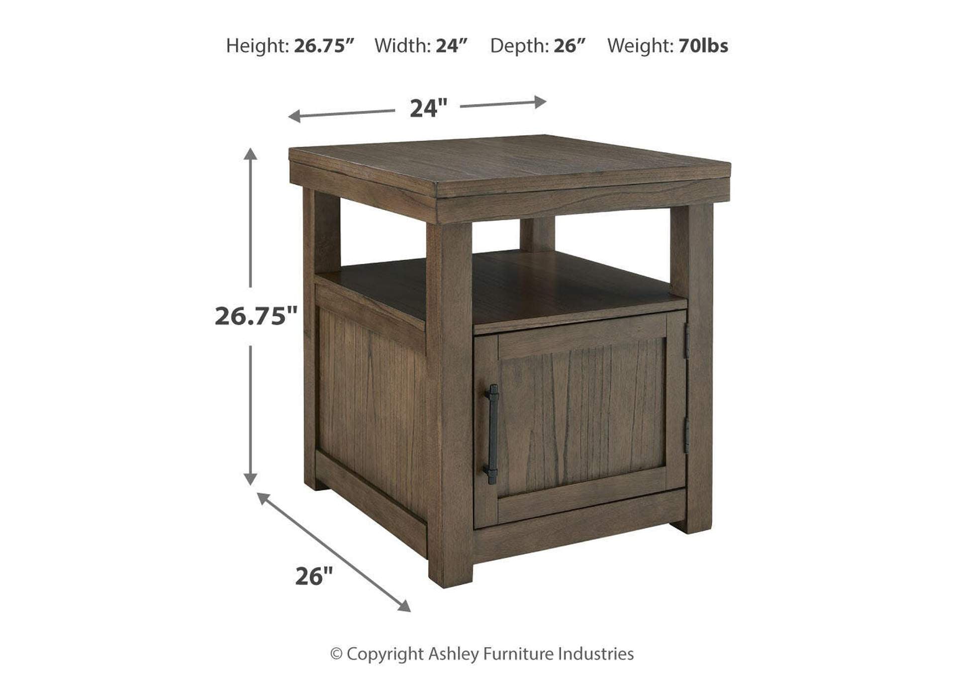 Boardernest Coffee Table with 1 End Table dimensions