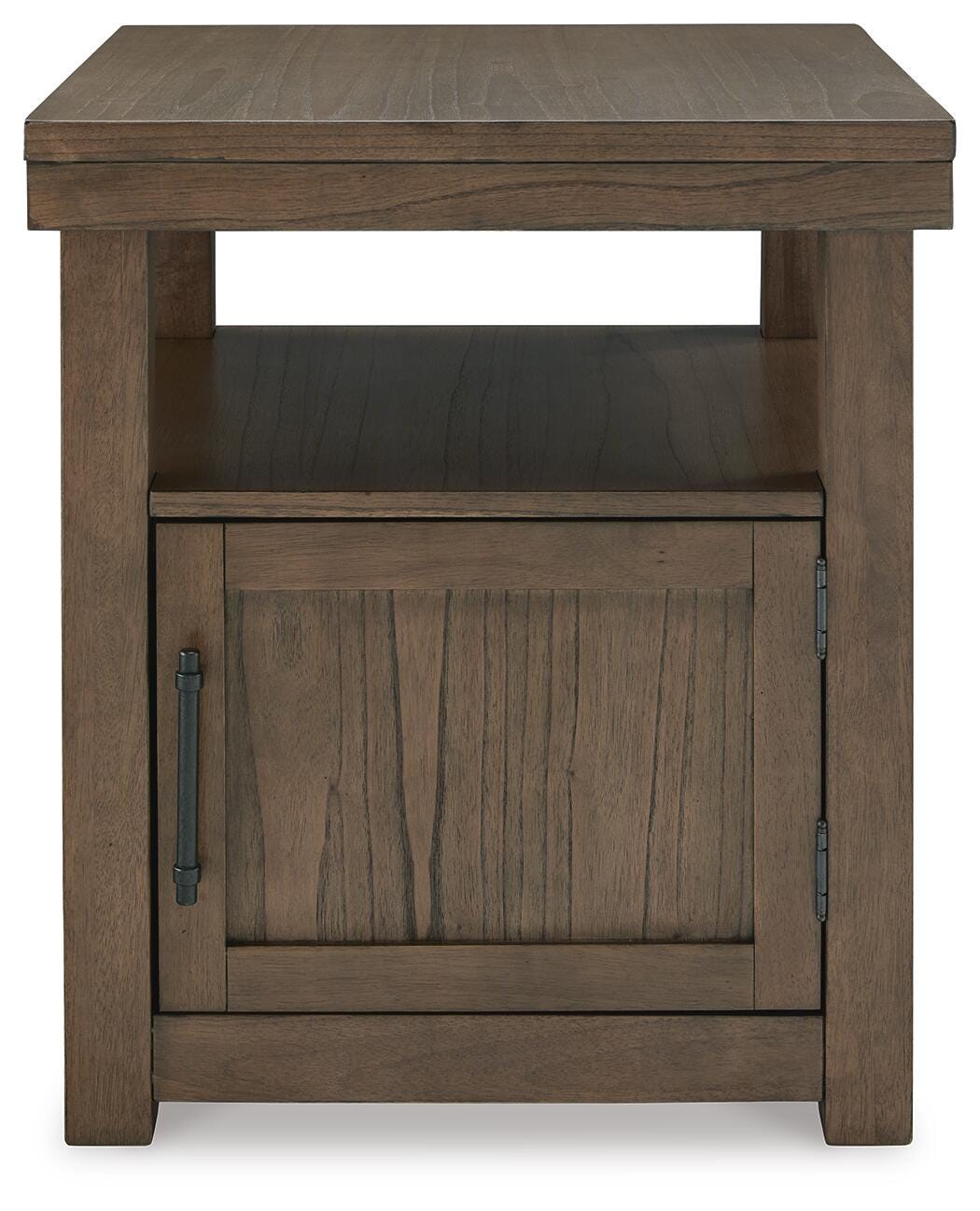 Boardernest End Table in Brown, front view