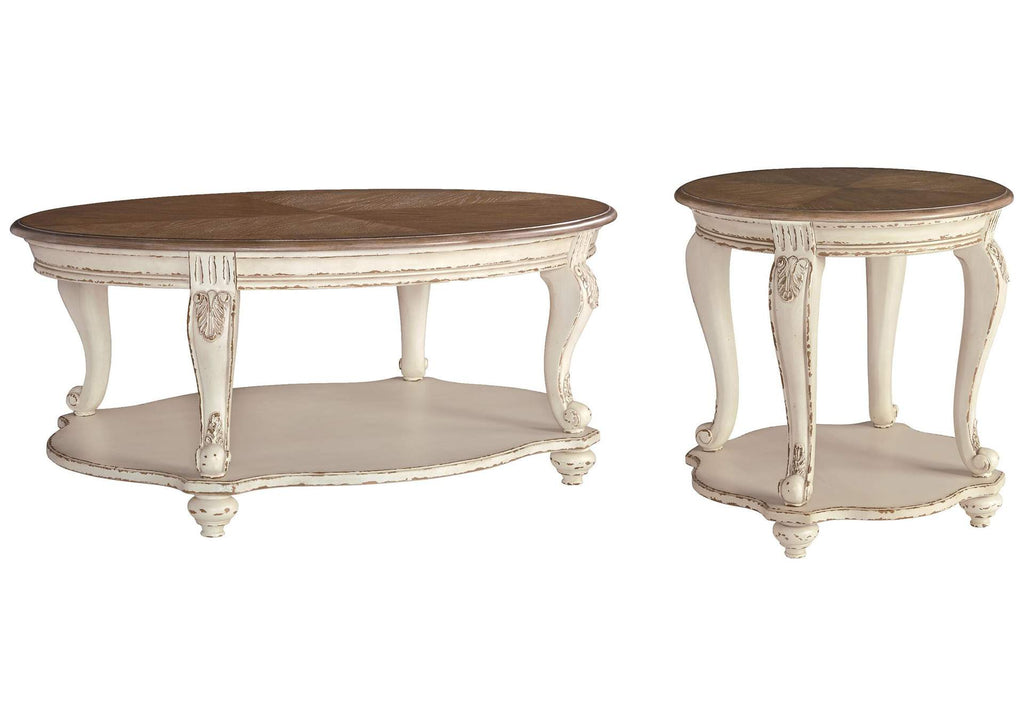 Realyn Coffee Table with 1 End Table