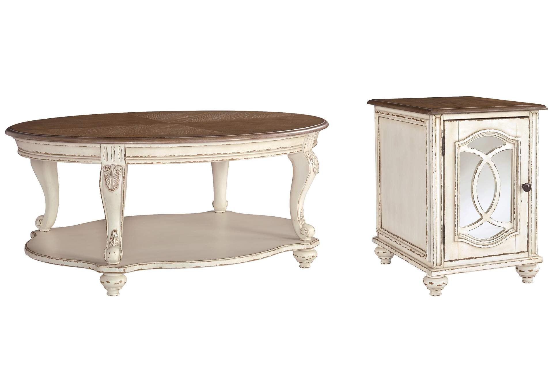 Realyn Coffee Table with 1 End Table