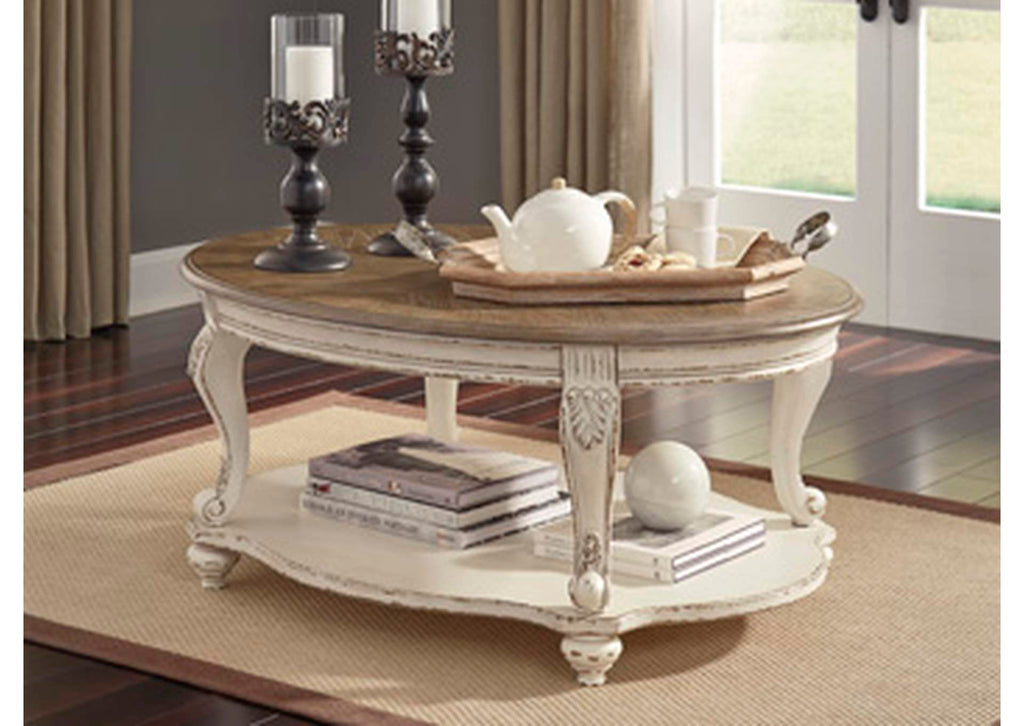 Realyn Coffee Table with 1 End Table