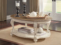 Realyn Coffee Table in White/Brown