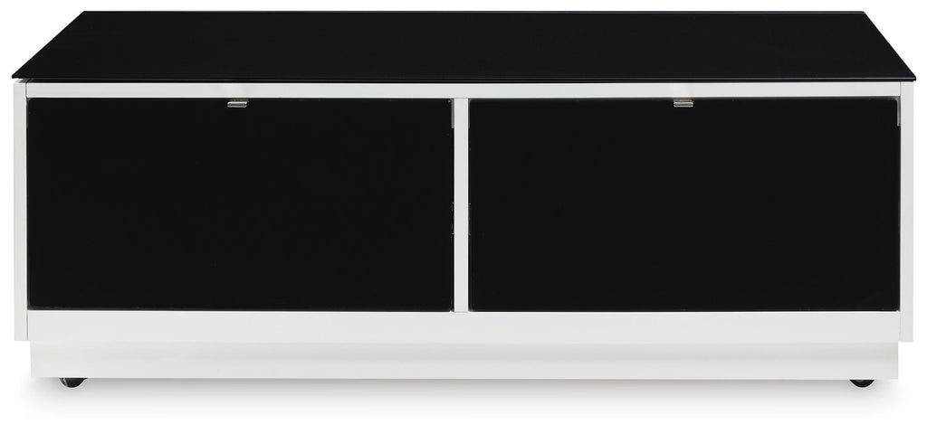 Gardoni Coffee Table in White/Black, front view