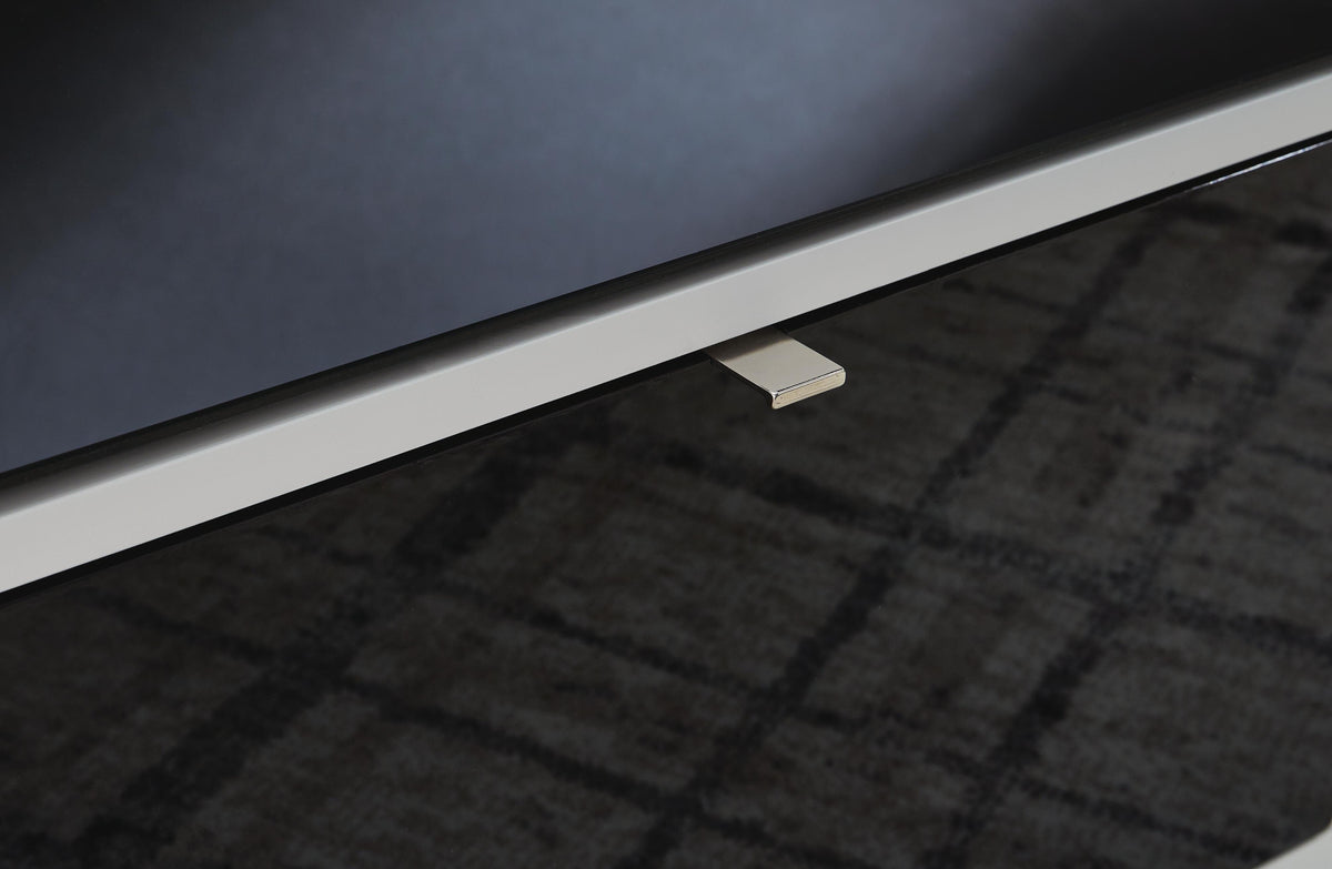 Gardoni Coffee Table in White/Black, top view