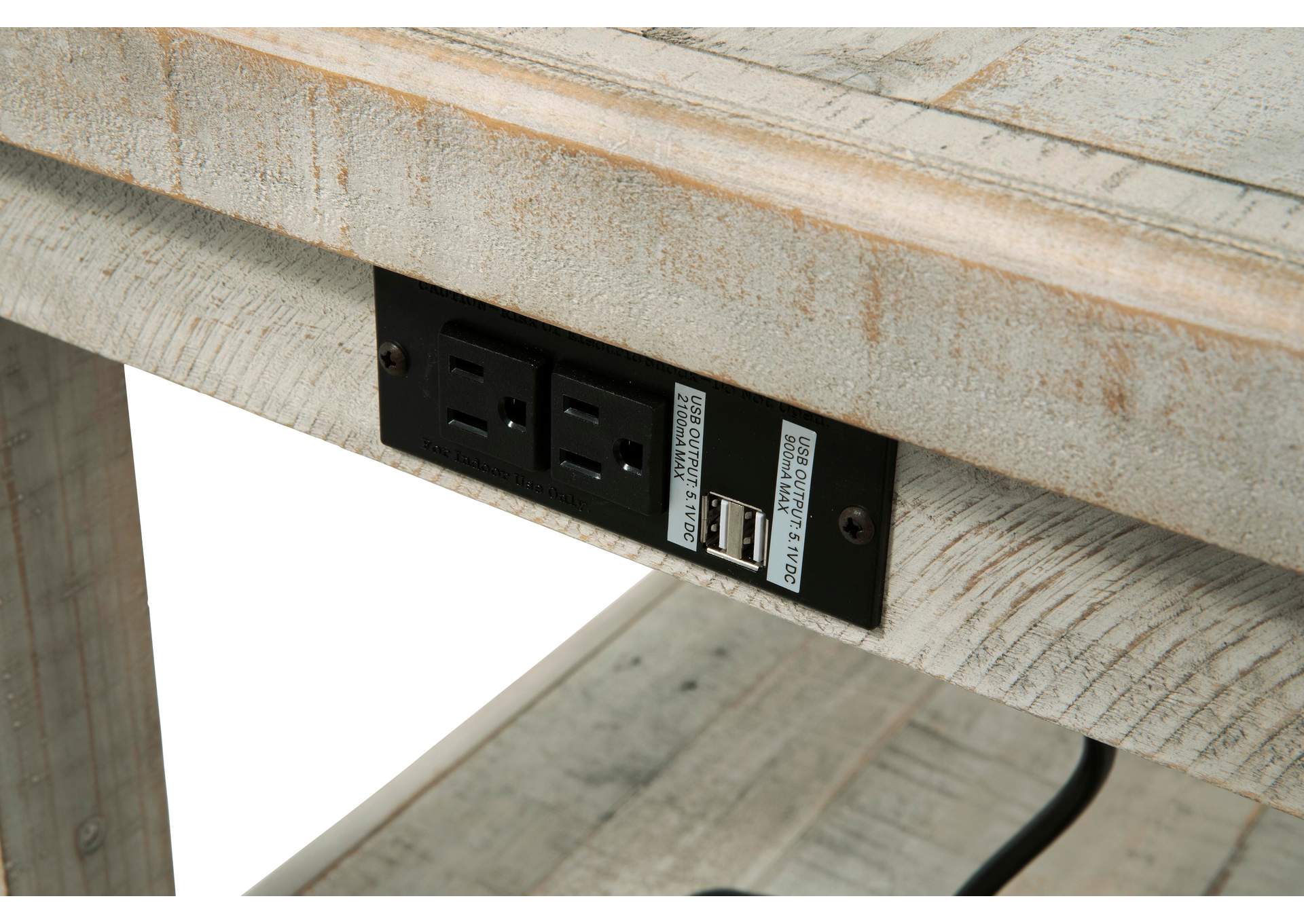 Carynhurst Coffee Table with 1 End Table detail