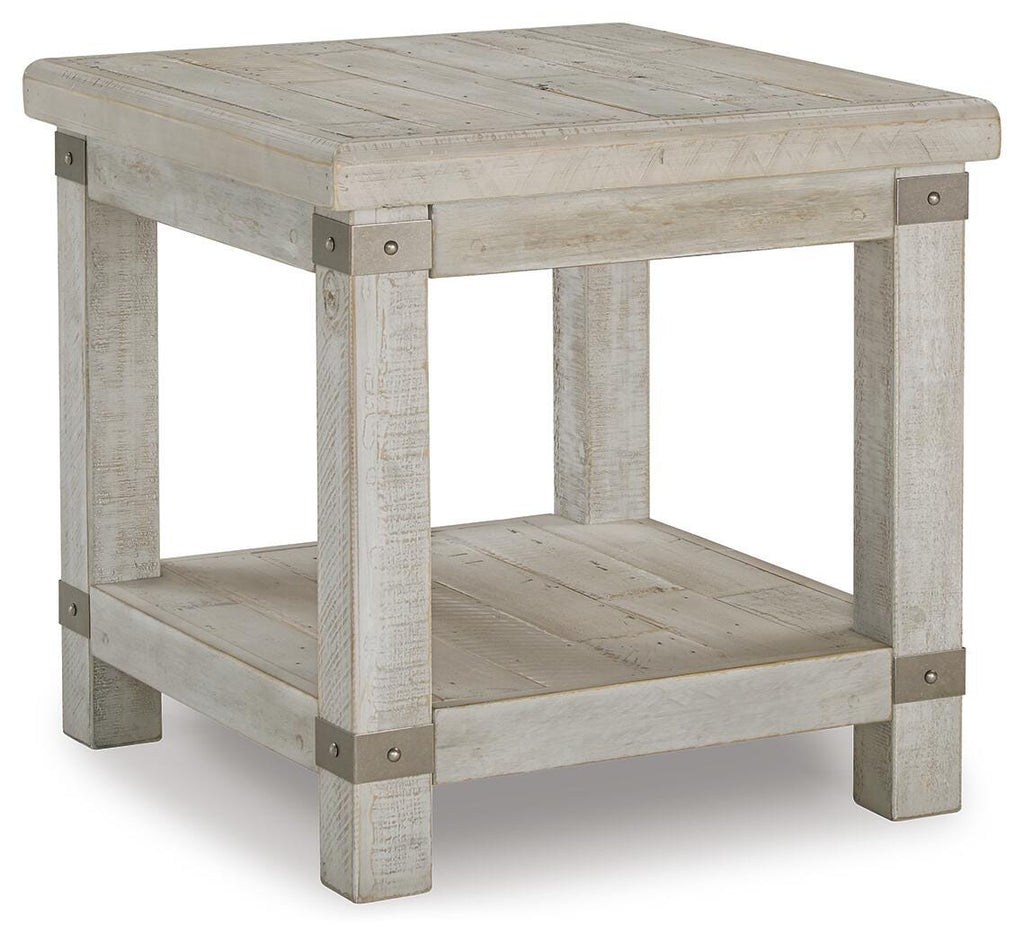 Carynhurst End Table in White Wash Gray, alternate view 2