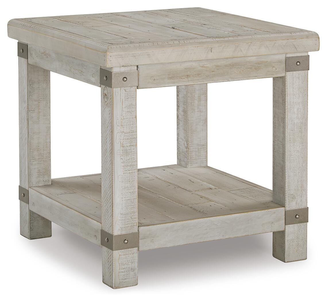 Carynhurst End Table in White Wash Gray, alternate view 2