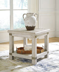 Carynhurst End Table in White Wash Gray