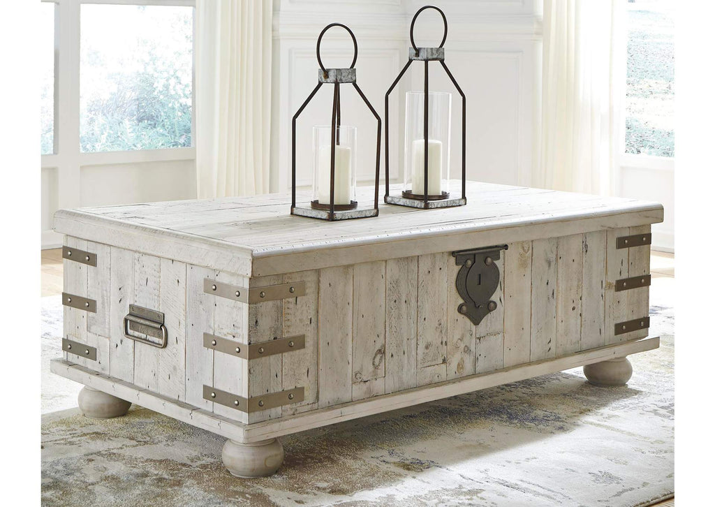 Carynhurst Coffee Table with 2 End Tables room view