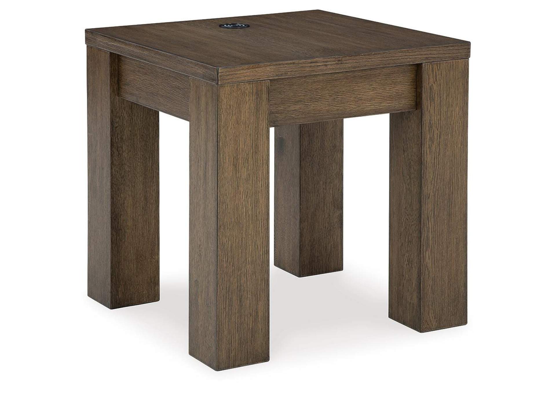 Rosswain Coffee Table with 2 End Tables angled view
