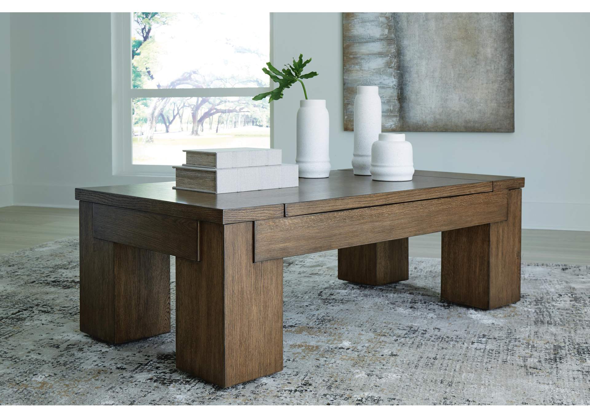 Rosswain Coffee Table with 2 End Tables