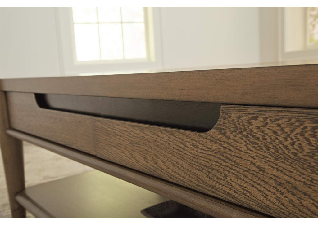 Roanhowe Coffee Table with 1 End Table detail