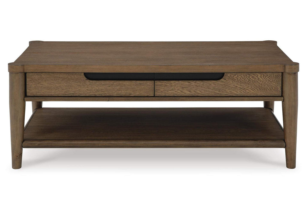 Roanhowe Coffee Table with 2 End Tables front view
