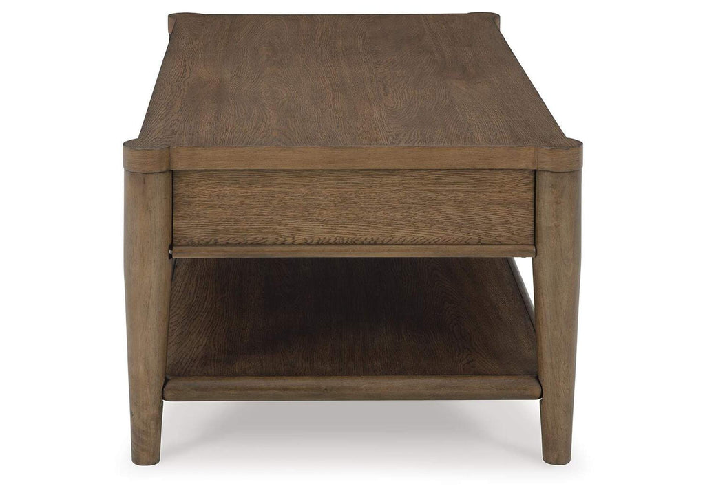 Roanhowe Coffee Table with 2 End Tables side view