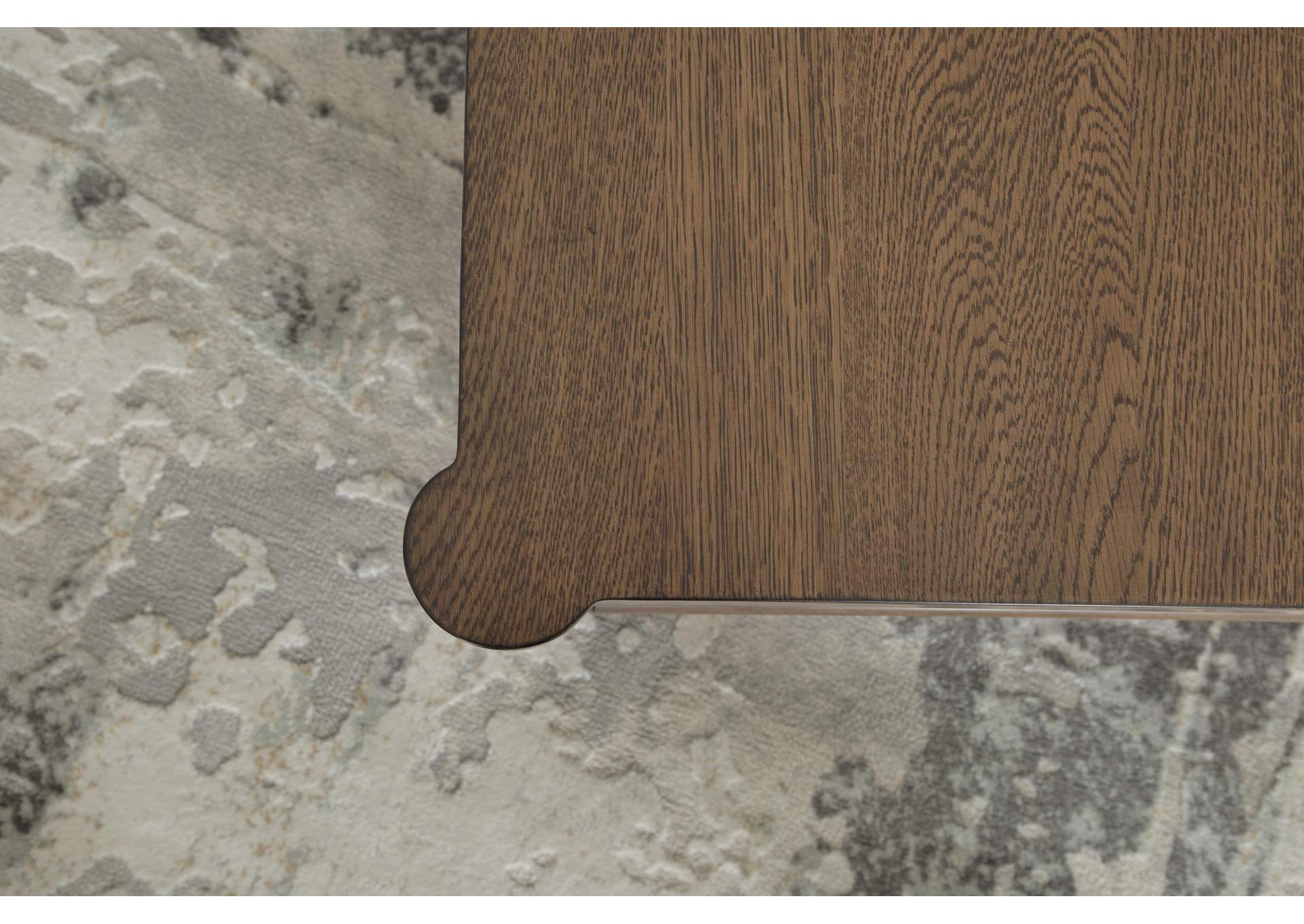 Roanhowe Coffee Table with 1 End Table detail