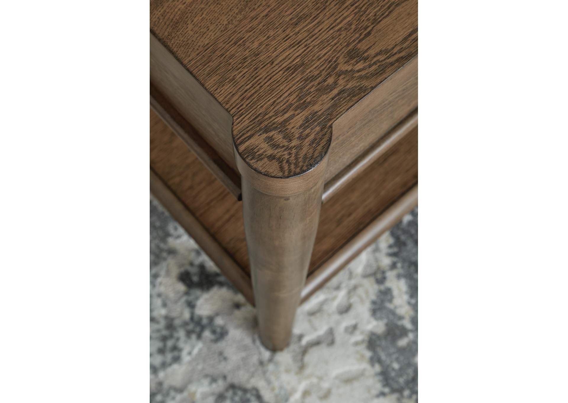 Roanhowe Coffee Table with 1 End Table detail