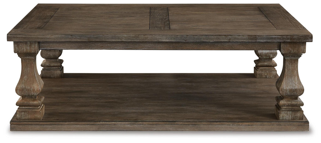 Johnelle Coffee Table in Gray, front view