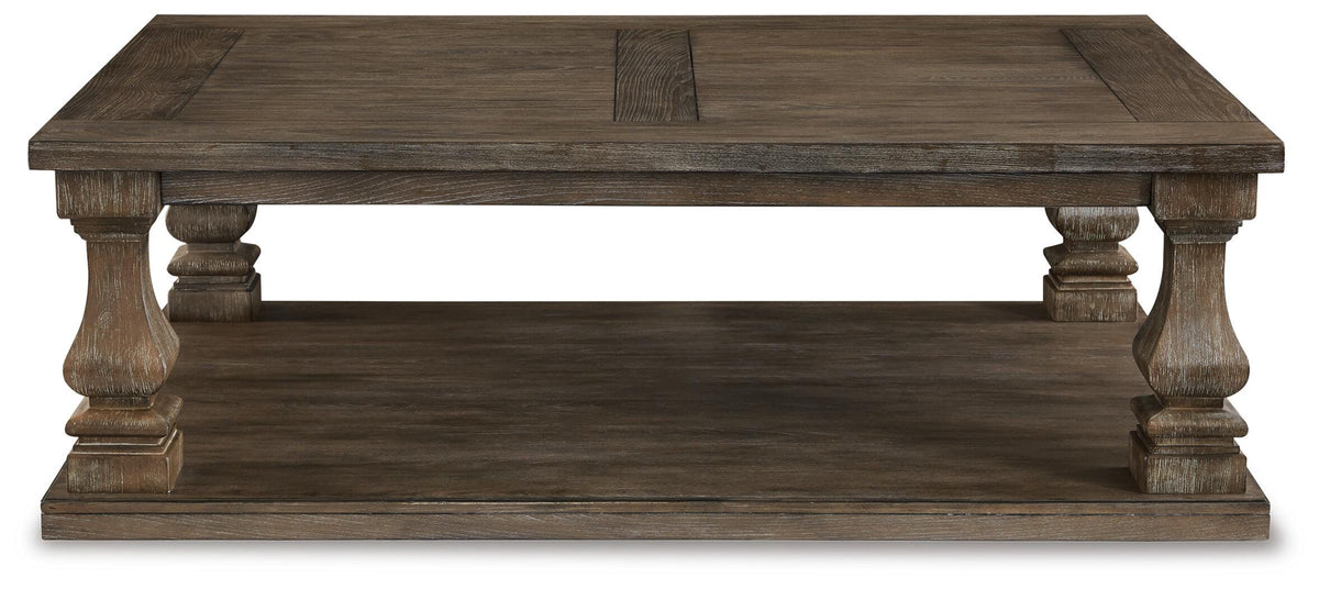 Johnelle Coffee Table in Gray, front view