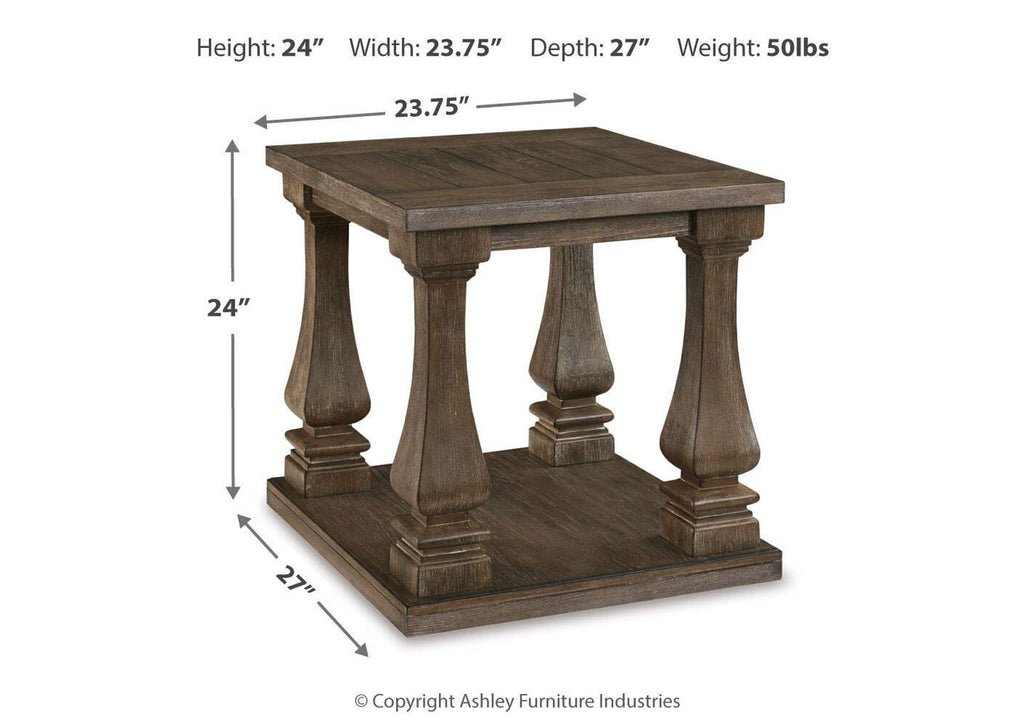Johnelle 2 End Tables dimensions