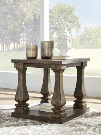 Johnelle End Table in Gray