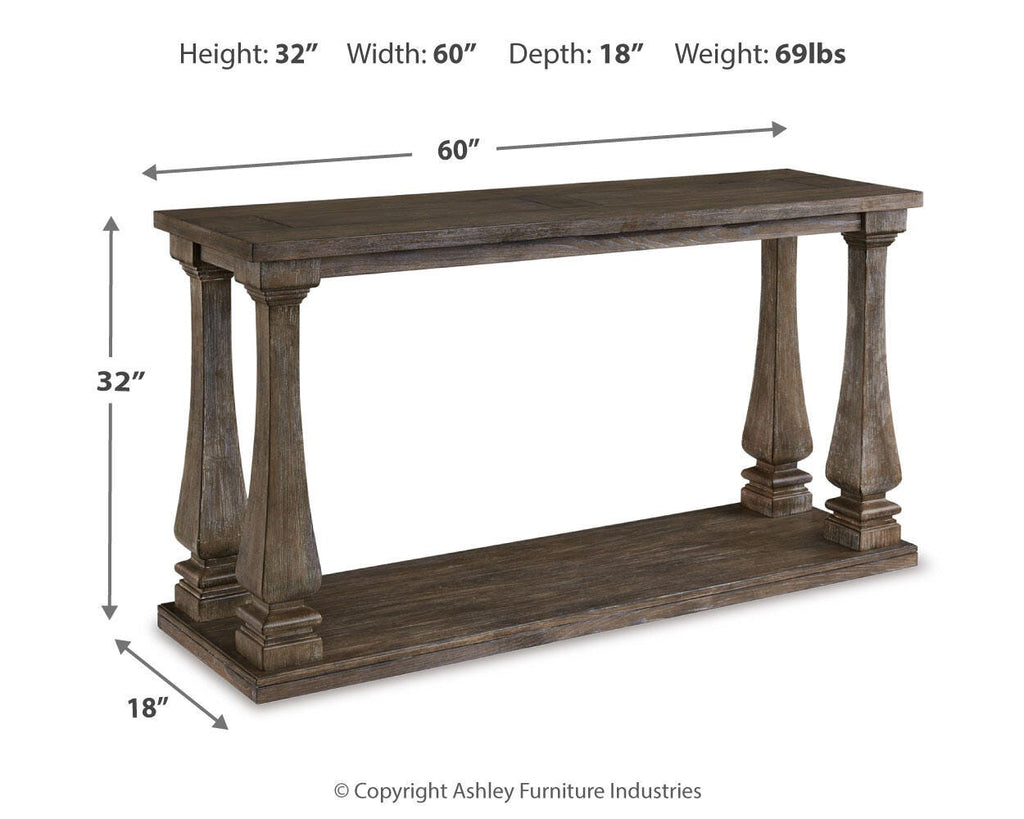 Johnelle Sofa Table in Gray, alternate view 5