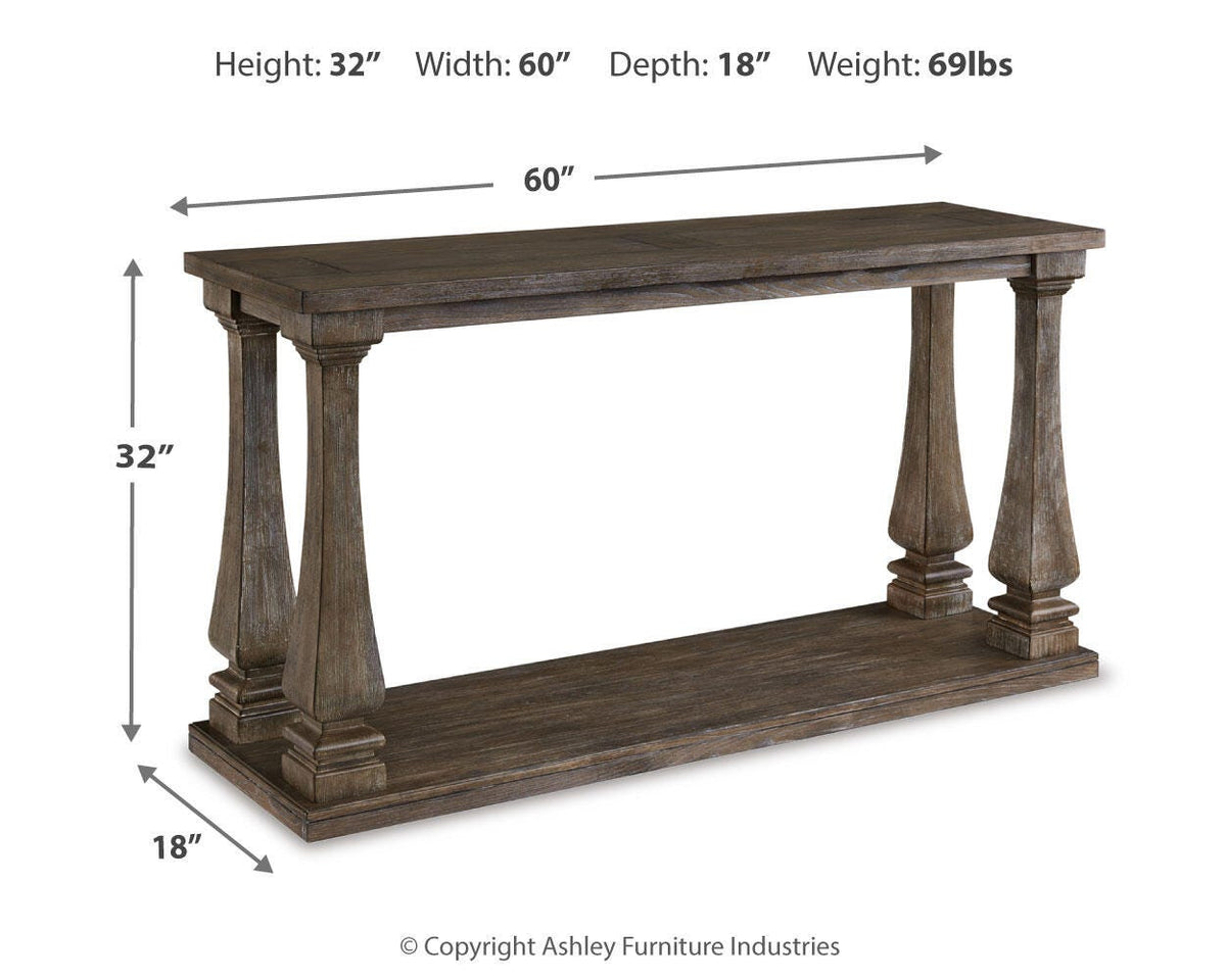 Johnelle Sofa Table in Gray, alternate view 5