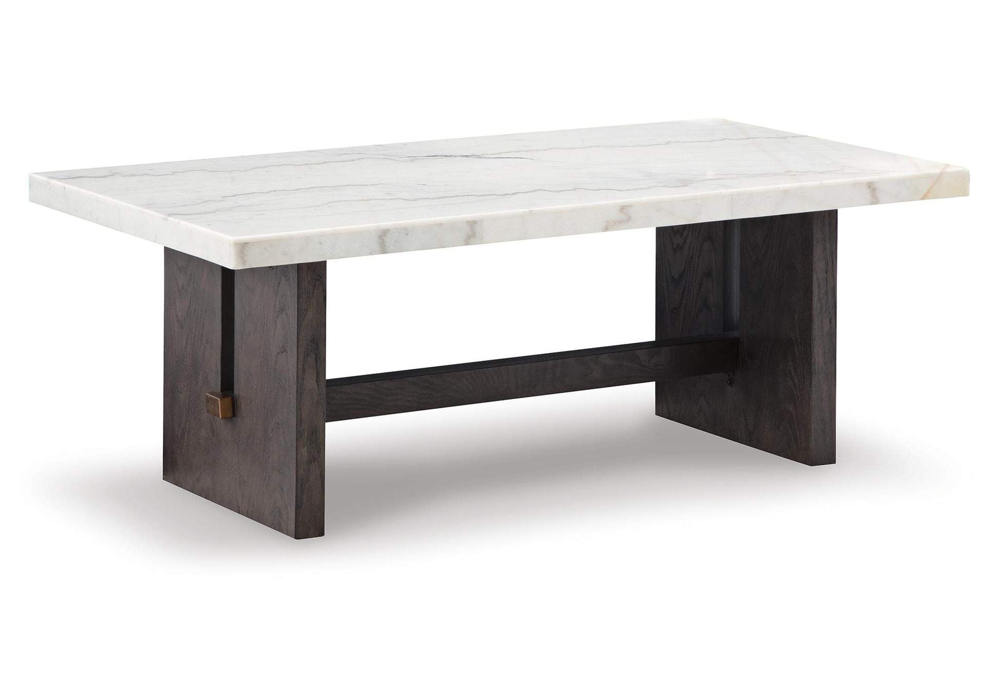Burkhaus Coffee Table with 2 End Tables angled view