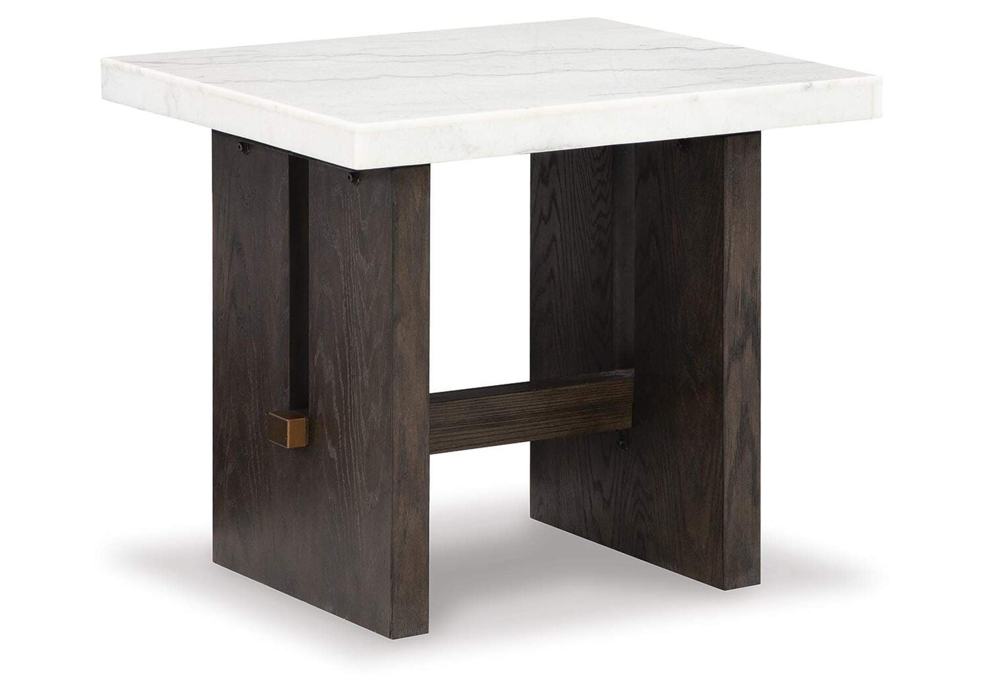 Burkhaus Coffee Table with 2 End Tables angled view