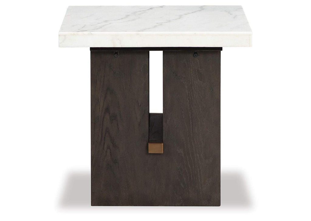 Burkhaus Coffee Table with 2 End Tables side view