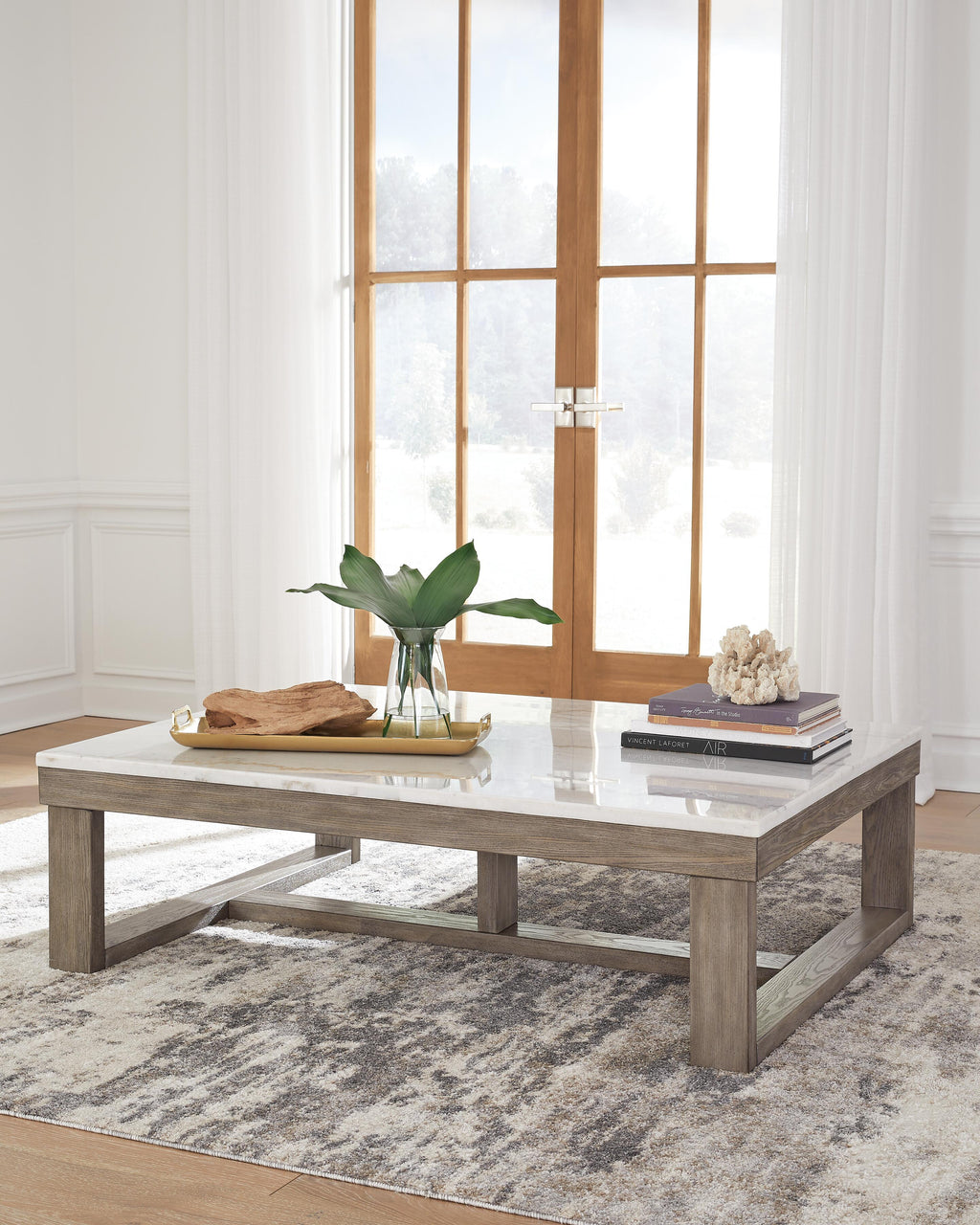 Loyaska Coffee Table in Brown/Ivory, alternate view 3