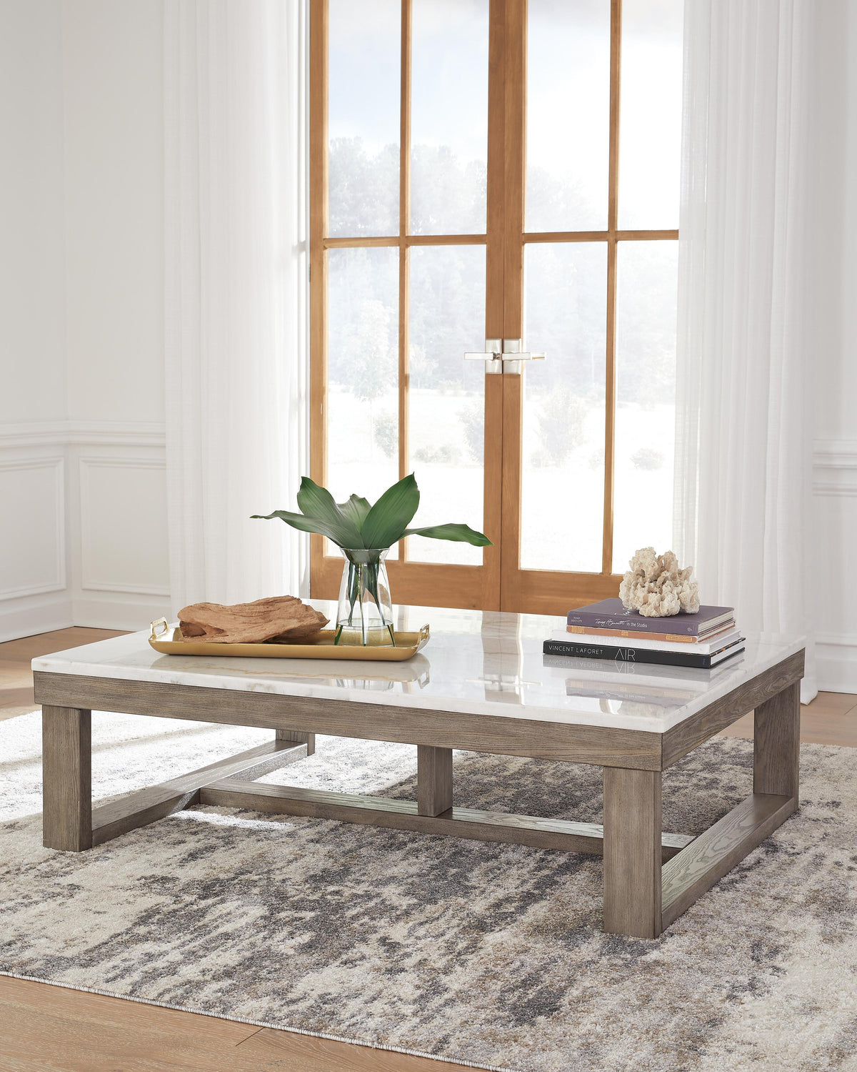 Loyaska Coffee Table in Brown/Ivory, alternate view 3