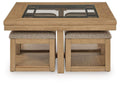 Wittenmyer Coffee Table with 4 Stools (Set of 5)