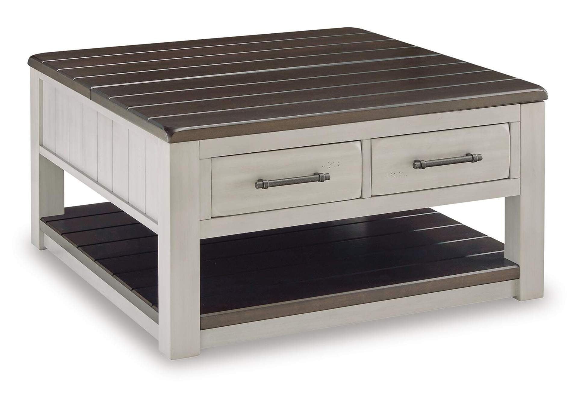 Darborn Coffee Table with 2 End Tables angled view