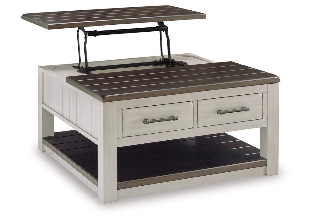 Darborn Coffee Table with 2 End Tables angled view