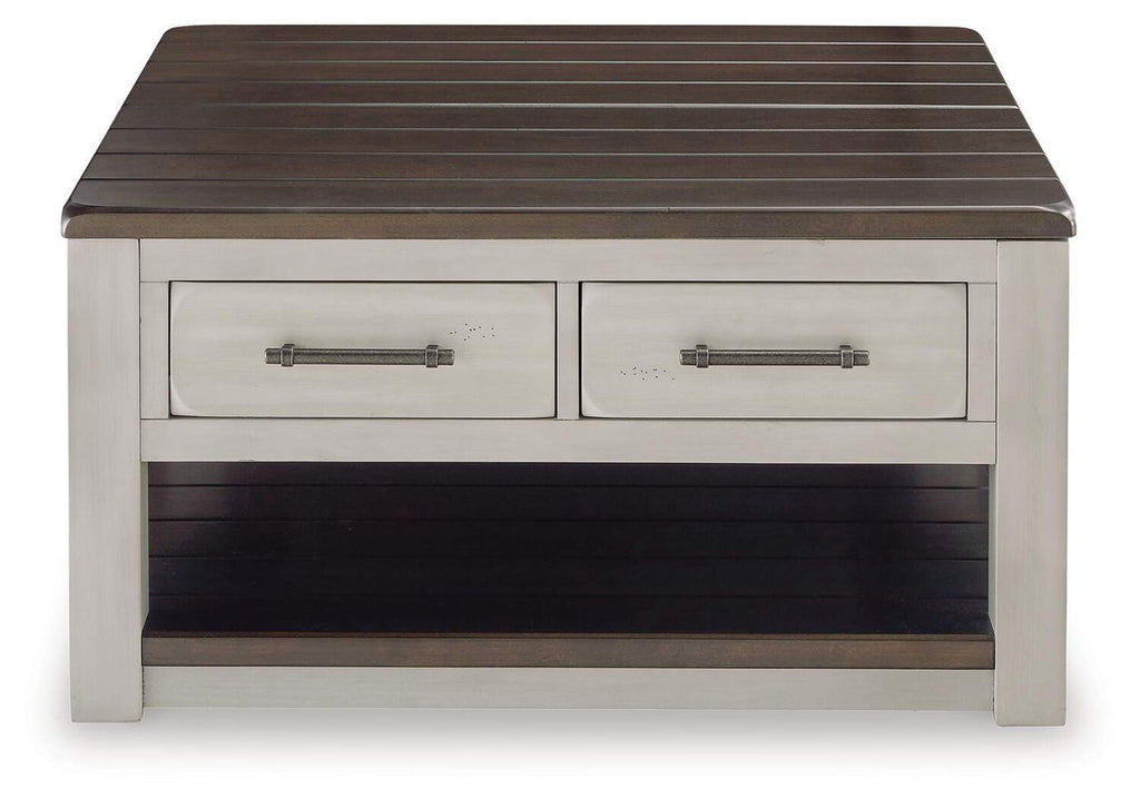 Darborn Coffee Table with 1 End Table front view