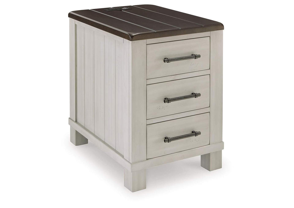 Darborn Coffee Table with 2 End Tables angled view