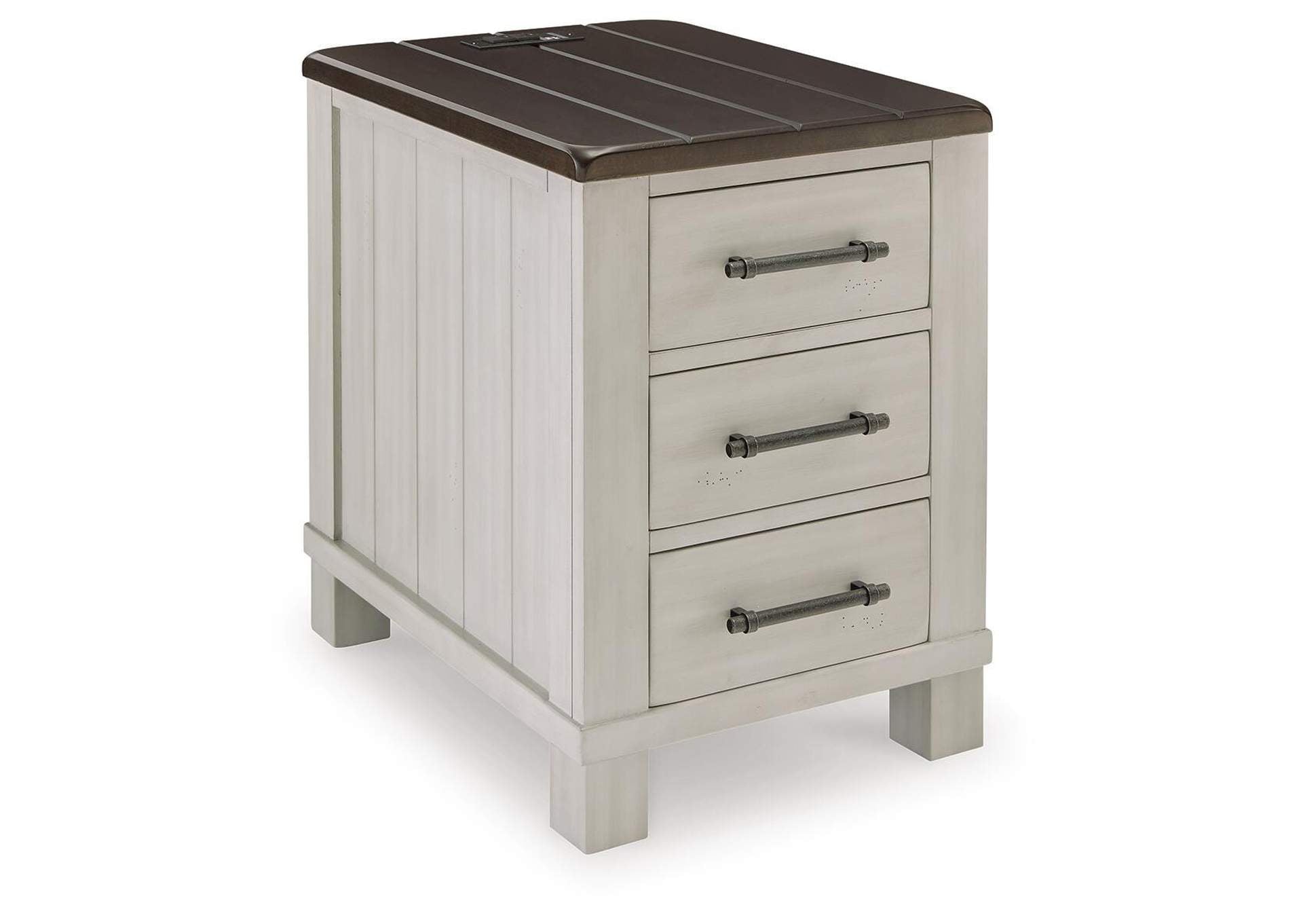 Darborn Coffee Table with 1 End Table angled view