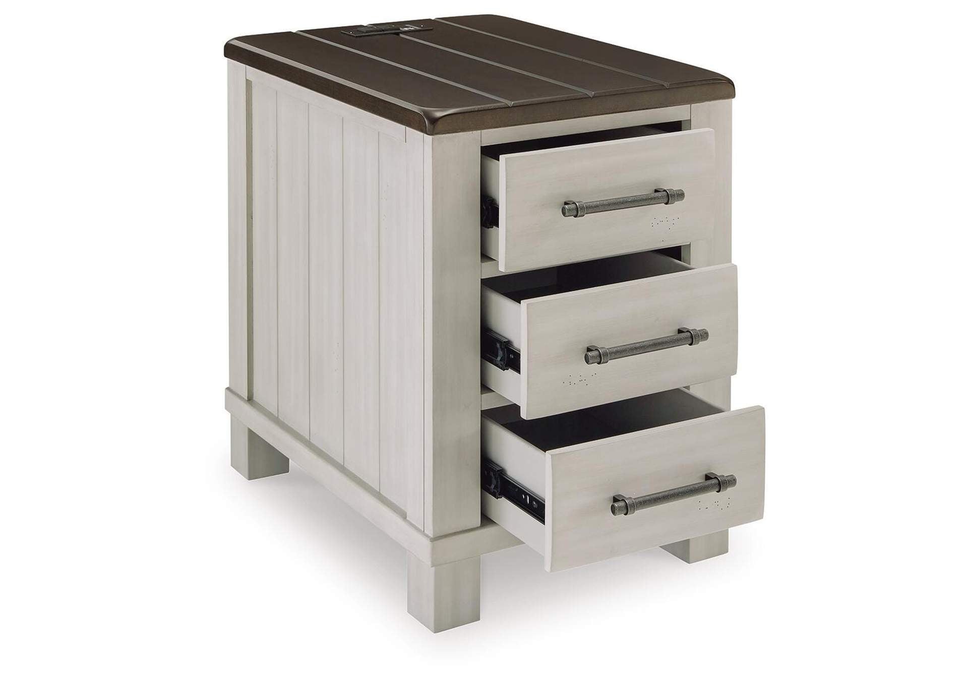 Darborn Coffee Table with 1 End Table angled view