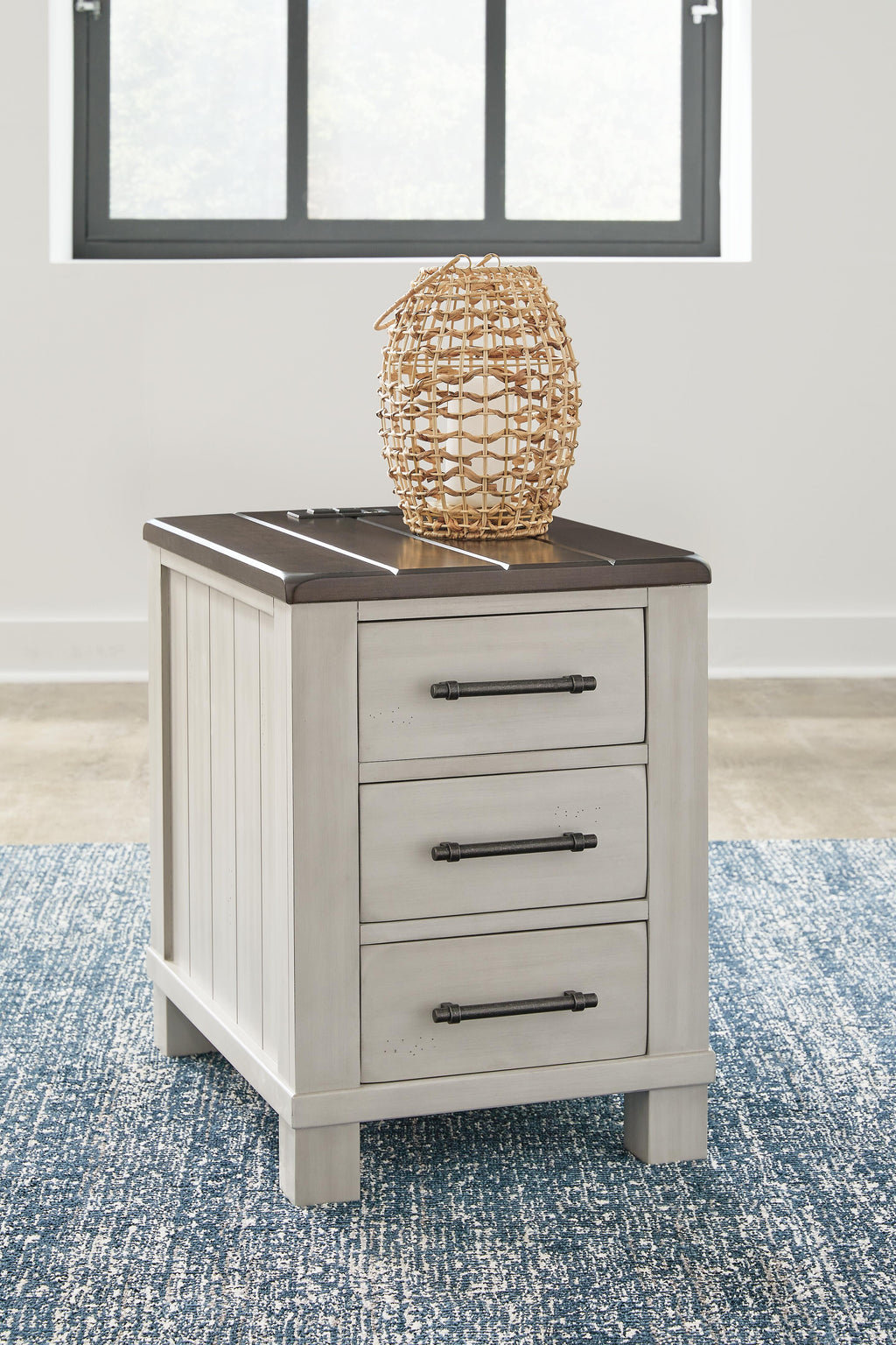 Darborn Chairside End Table in Gray/Brown, alternate view 3