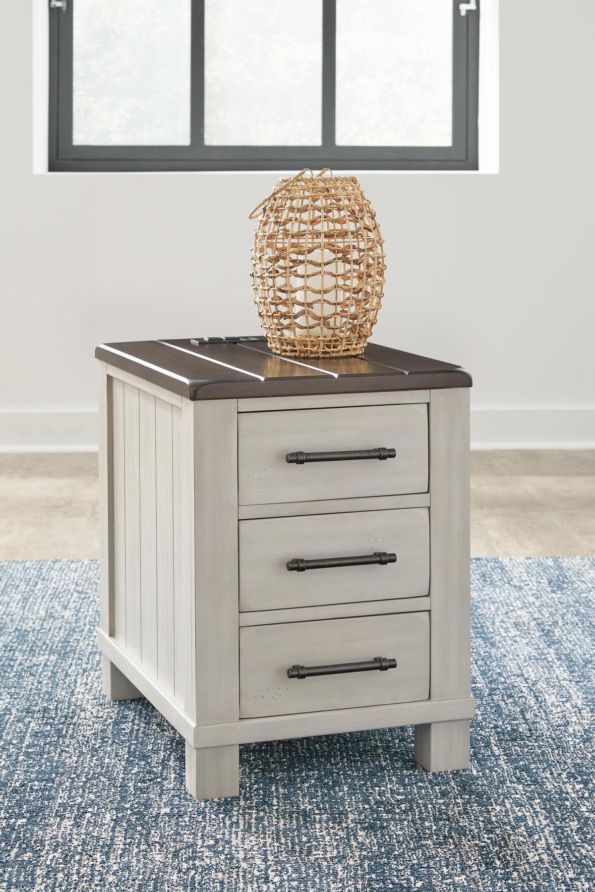 Darborn Chairside End Table in Gray/Brown, alternate view 3