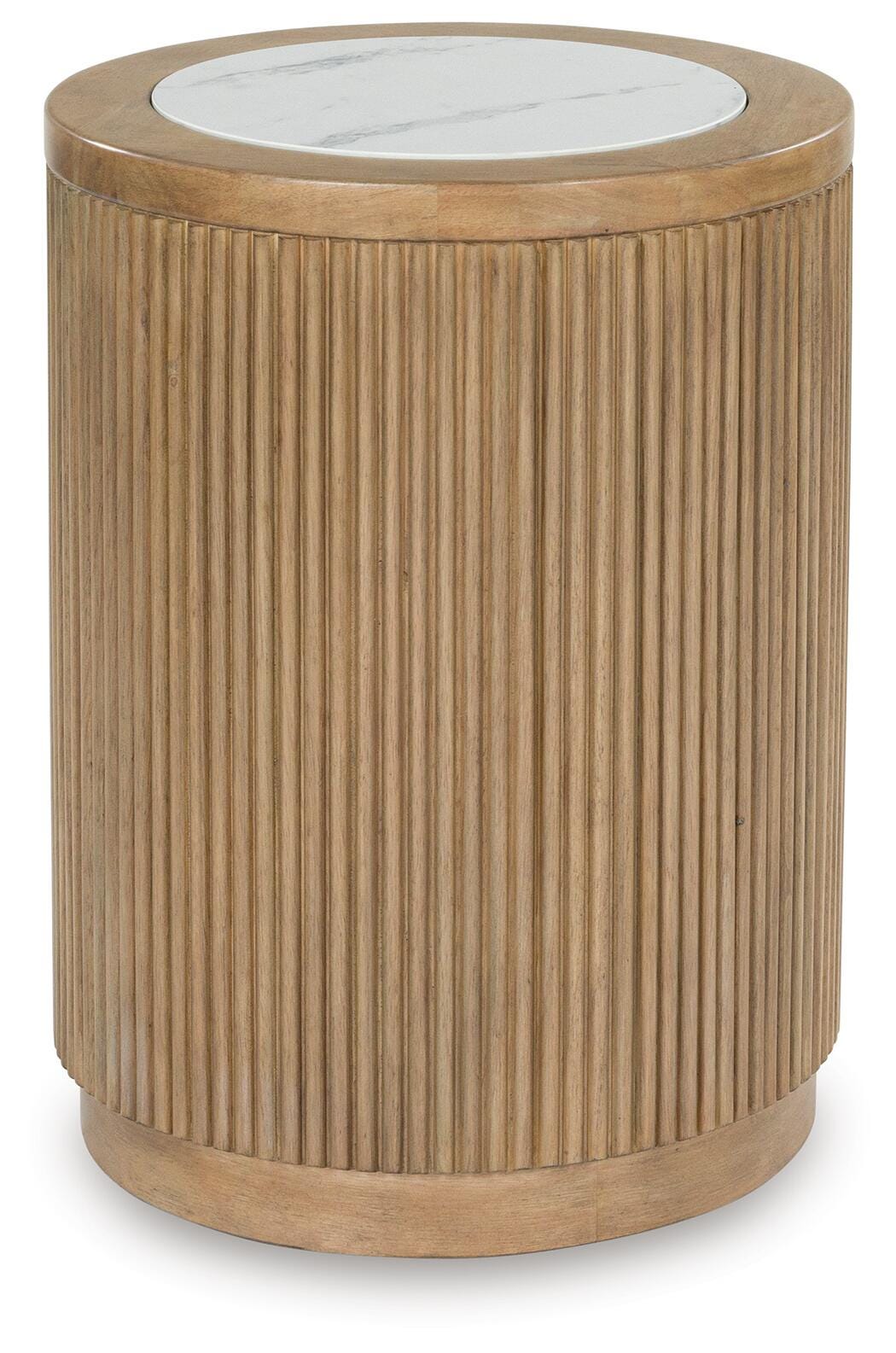 Camdill End Table in Light Brown/White, alternate view 2
