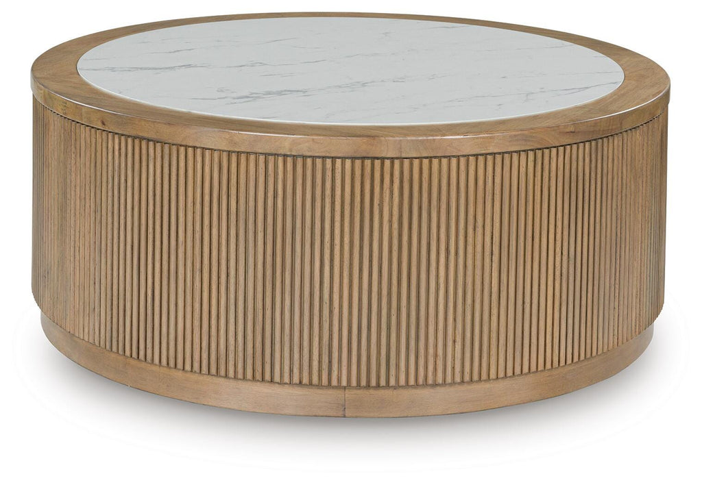 Camdill Coffee Table in Light Brown/White, alternate view 2