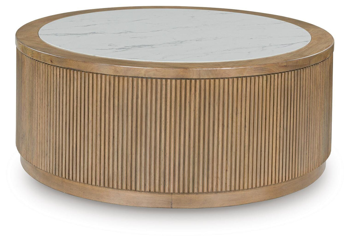 Camdill Coffee Table in Light Brown/White, alternate view 2