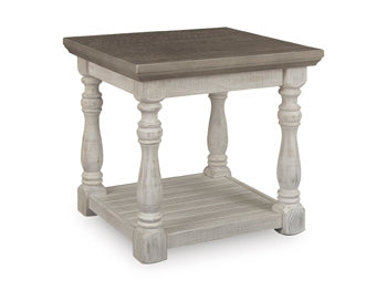 Havalance End Table in Gray/White