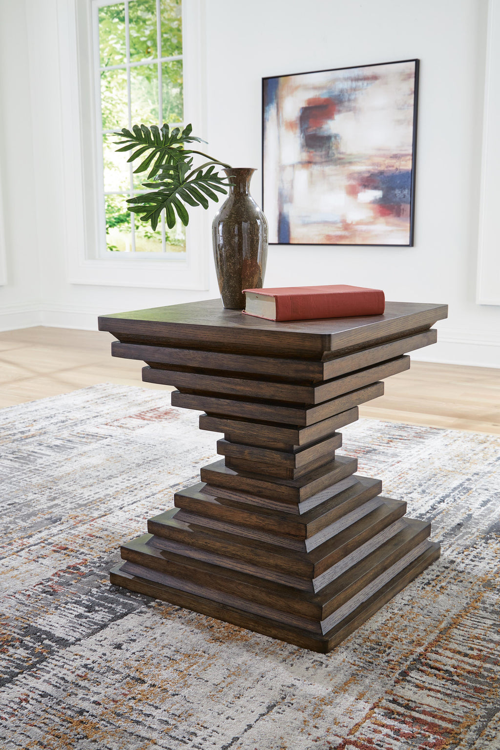 Hannodream End Table in Warm Brown, alternate view 3