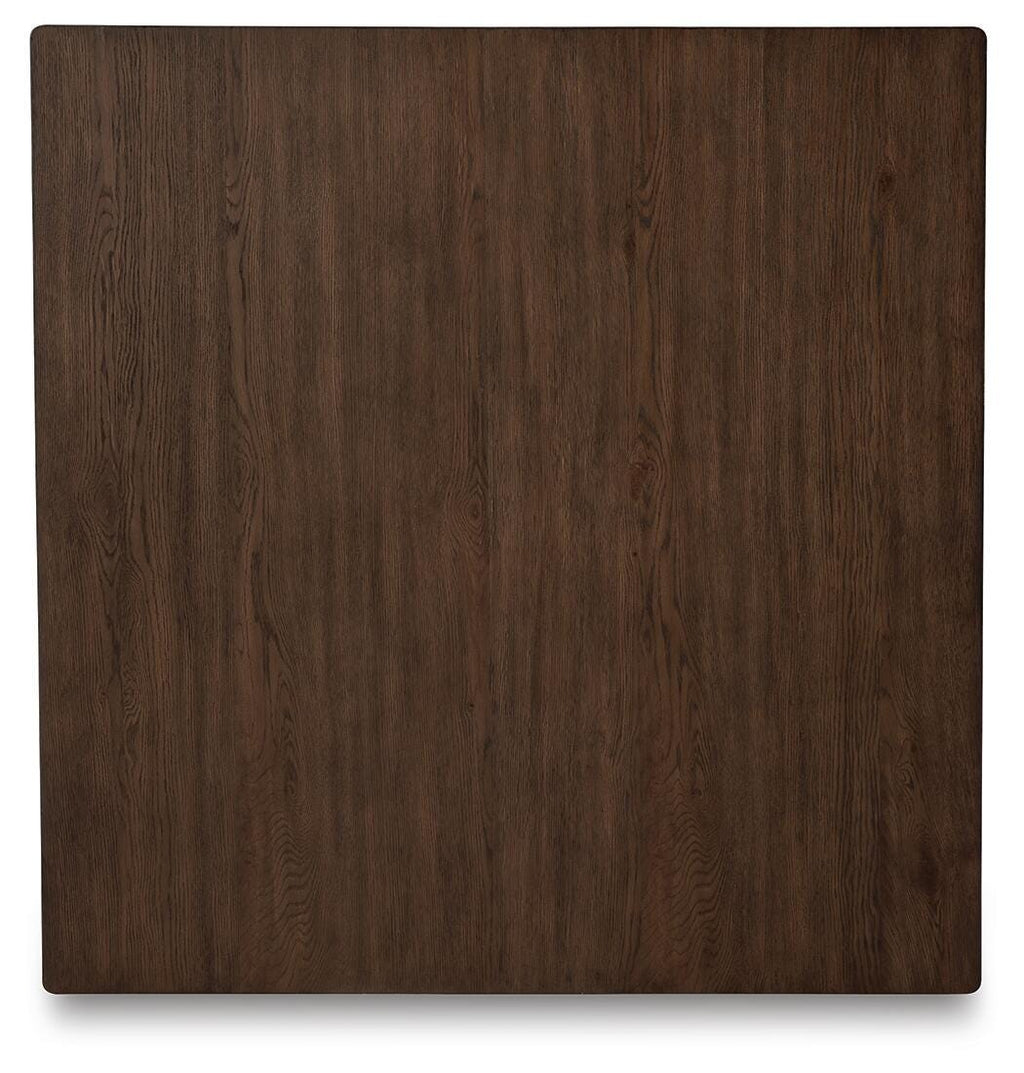 Hannodream Coffee Table in Warm Brown, top view