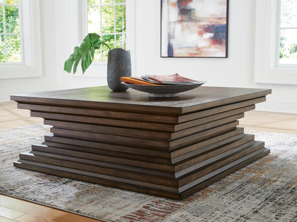 Hannodream Coffee Table in Warm Brown, alternate view 3