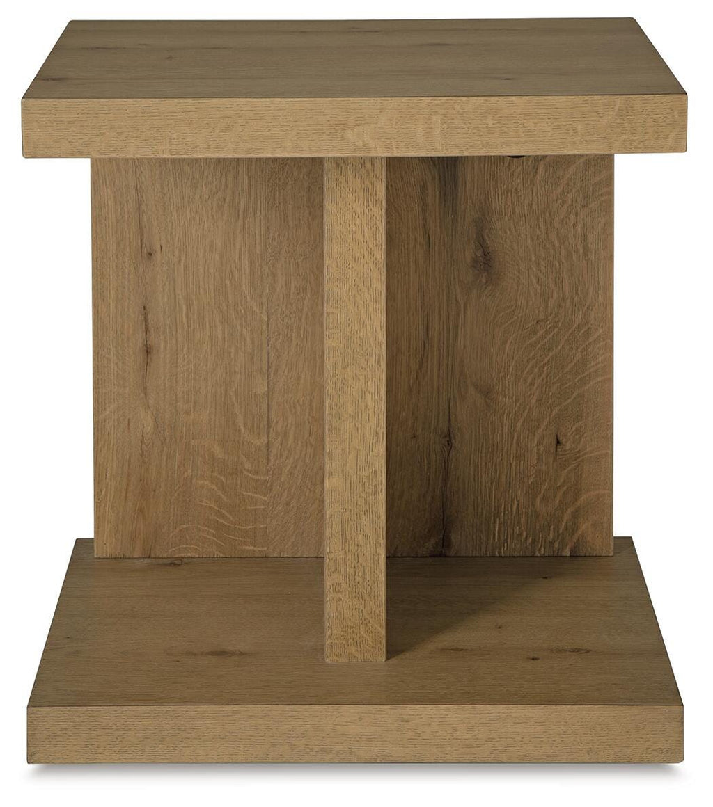 Brinstead Chairside End Table in Light Brown, front view