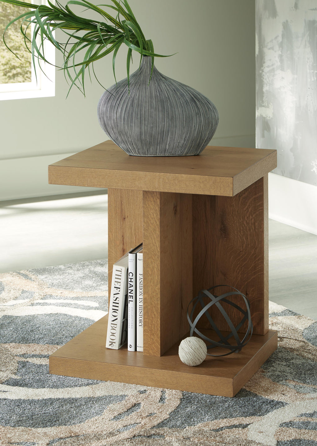 Brinstead Chairside End Table in Light Brown, alternate view 3